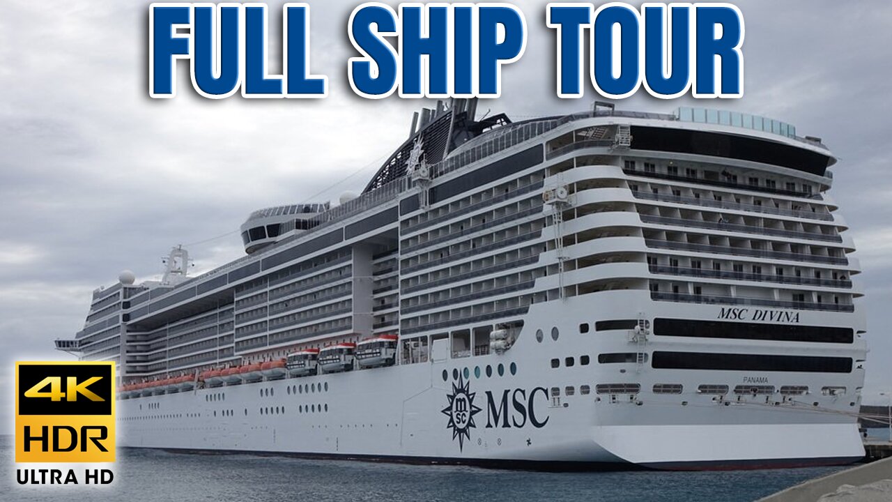 MSC Divina Full Ship Tour & Walkthrough! | Tall Man's Cruise Adventure