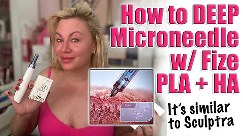 How to Deep Microneedle with Fize PLA HA, AceCosm.com and code Jessica10 saves you Money