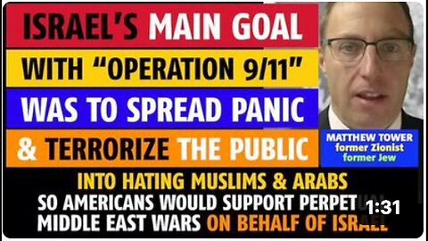 "Israel's Alleged '9/11' Objective: Gain U.S. Backing for Continuous Middle East Conflicts"