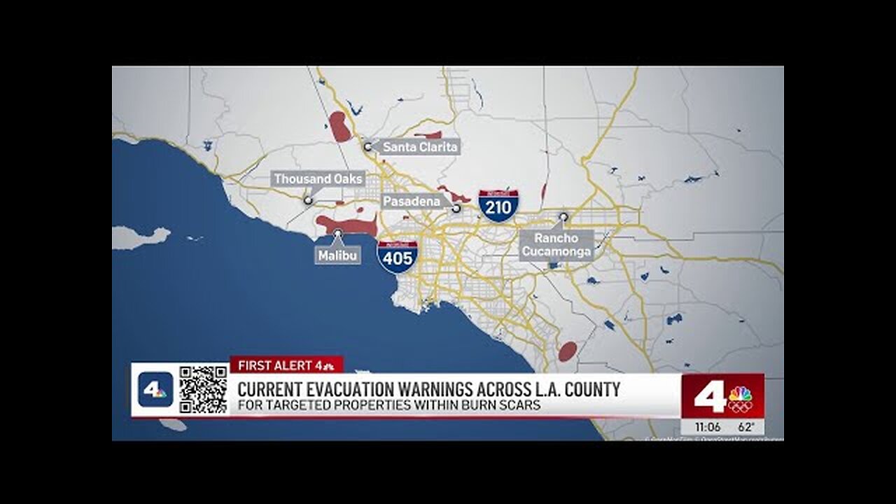 Evacuation orders issued across SoCal as second wave of storm brings steady rainfall
