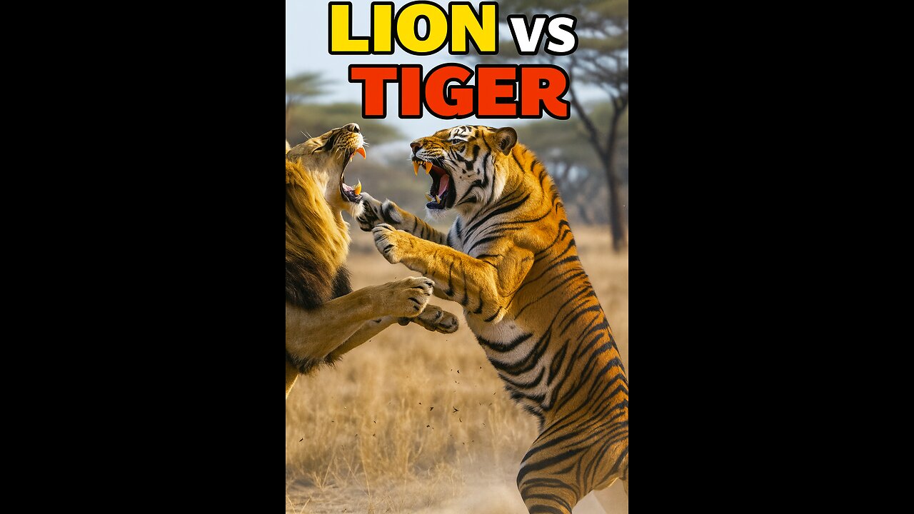 Lion VS Tiger 🐅 🦁 Ai Viral Video
