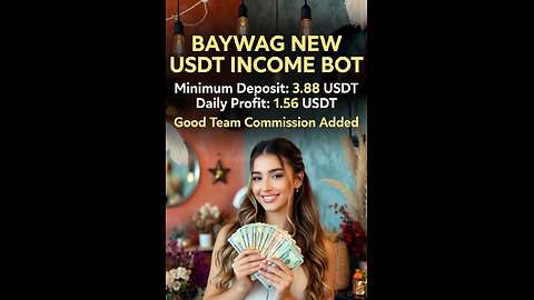 Baywag bot new usdt mining bot daily income 1.56 usdt 💯 TRUSTED SAFE PROJECT