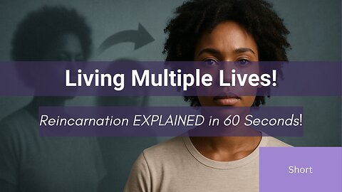 Reincarnation Living Multiple Lives! Reincarnation EXPLAINED in 60 Seconds! 🌌