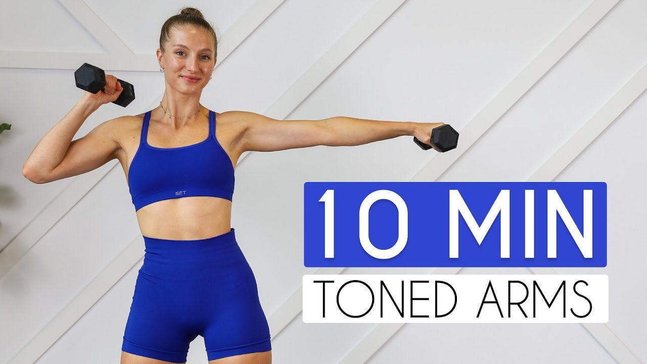 10 Min Toned Arms Workout 💪🔥 | At Home with Minimal Equipment 🏡💥
