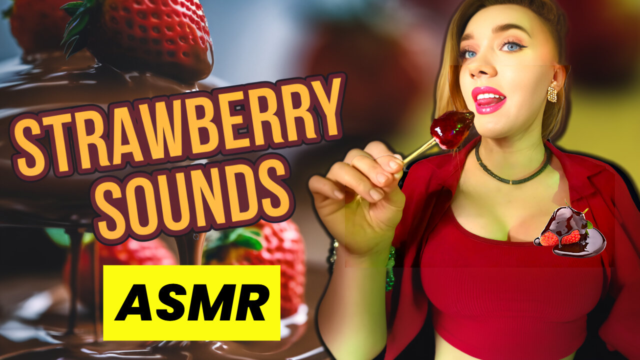 ASMR Türkçe | Çikolatalı Çilek. Mukbang