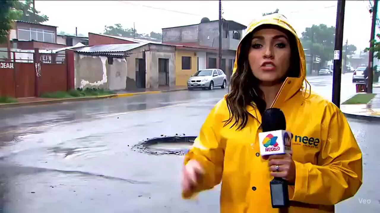 man caught in flood on bike