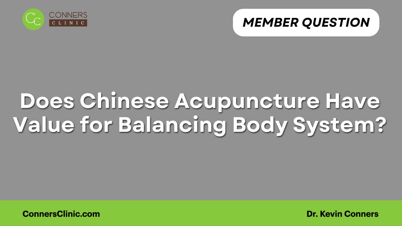 Chinese Acupuncture Value for Balancing Body System