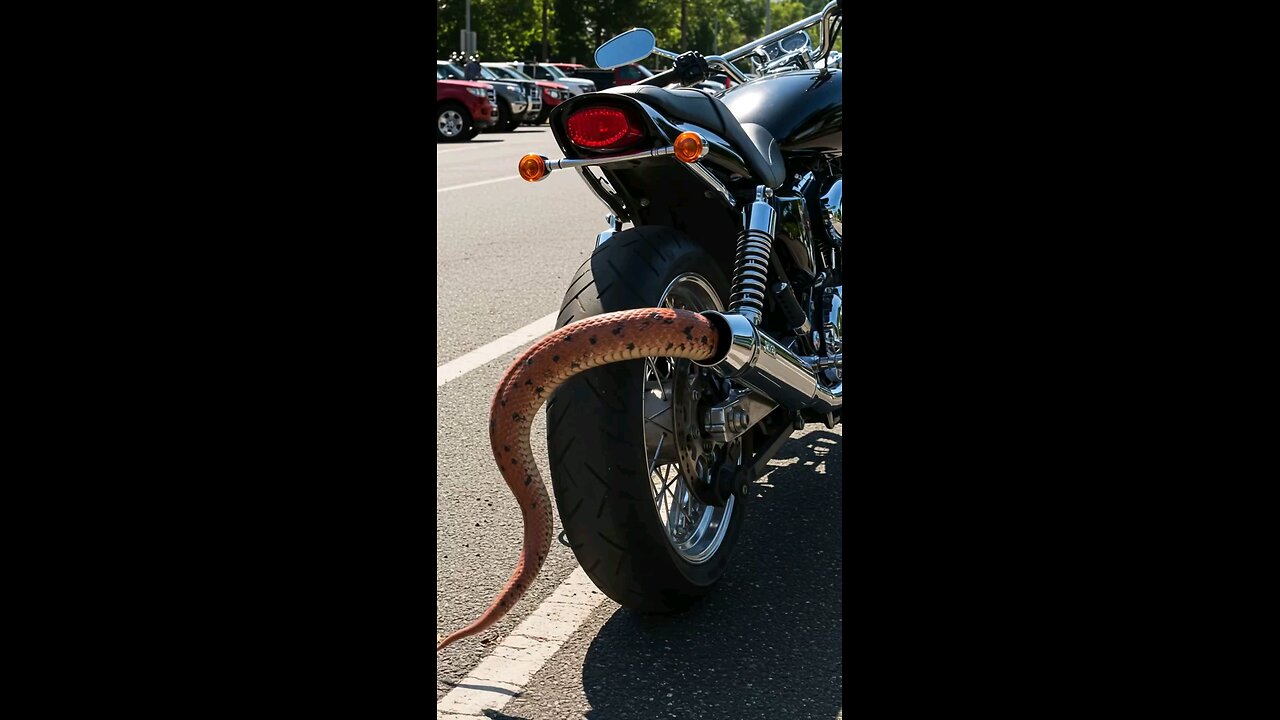 Snek in bike