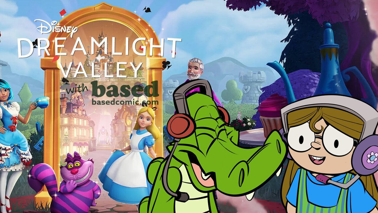Dreamlight Valley with Based Comic | The Alice in Wonderland Whimsy Update