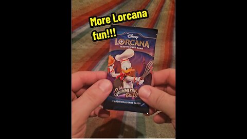 Lorcana Shimmering Skies booster pack rip!
