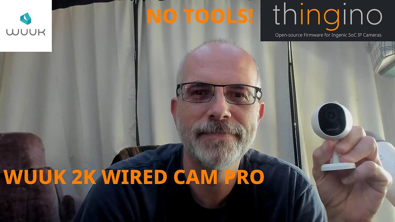 WUUK Wired Cam Pro THINGINO No Tools Install! 4 Megapixel WiFi Security Camera UNLOCKED to SELF HOST