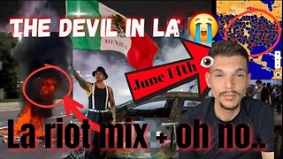 ''Devil seen at LA protest (riot)' [INTERESTING But I'm NOT buying all his theories] ~ BY Moon Henry (6.09.25)