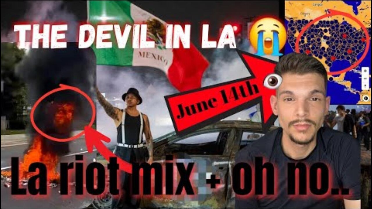 ''Devil seen at LA protest (riot)' [INTERESTING But I'm NOT buying all his theories] ~ BY Moon Henry (6.09.25)