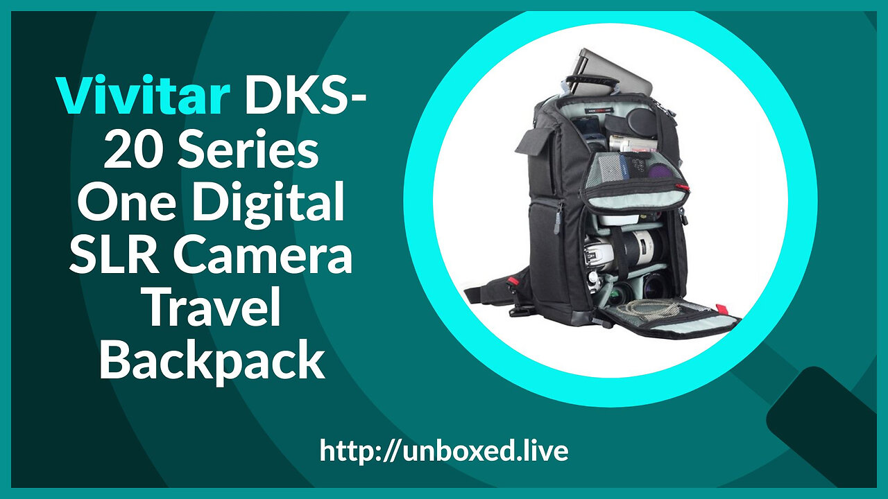 Vivitar DKS-20 Series One Digital SLR Camera Travel Backpack - PLUGHITZ Live Unboxed