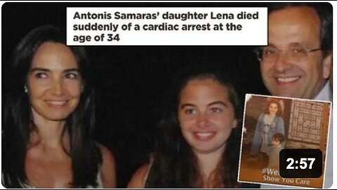 Daughter of former PM of Greece drops dead AT her doctor's office!