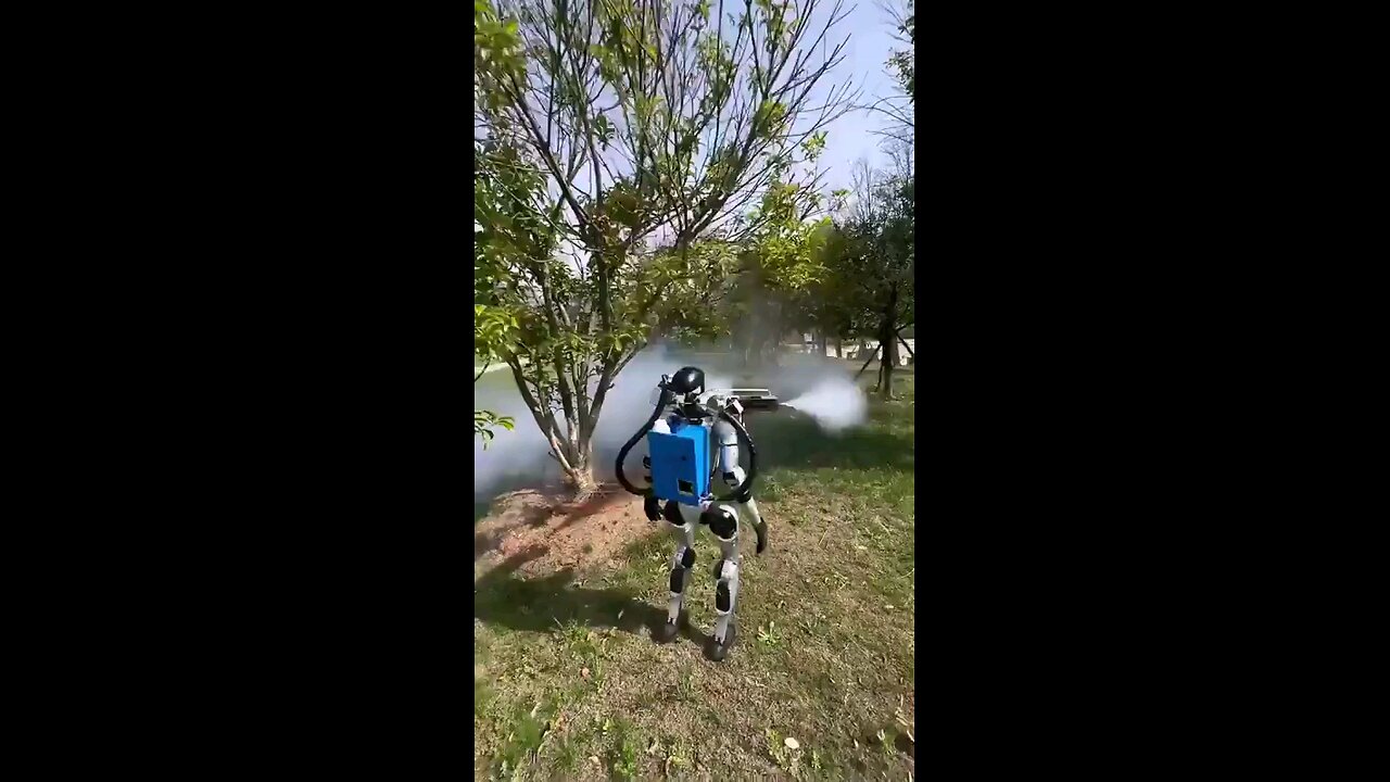 unitree robot spraying gas!!