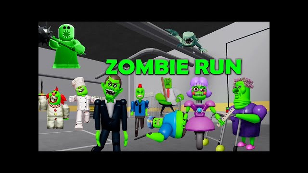 New ZOMBIE Speed Runs in all PlatinumFalls Scary Obby Games, Gran, Papa, Mr Funny, Castle, Siren Cop