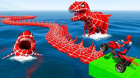 RAINBOW SPIDER MAN! on Motorcycle in Spiral Bridge