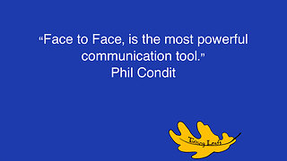 Face to Face …