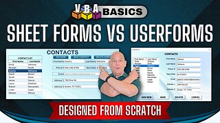 Sheet Forms vs. UserForms: One of These Might Be a BIG Mistake