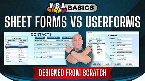 Sheet Forms vs. UserForms: One of These Might Be a BIG Mistake