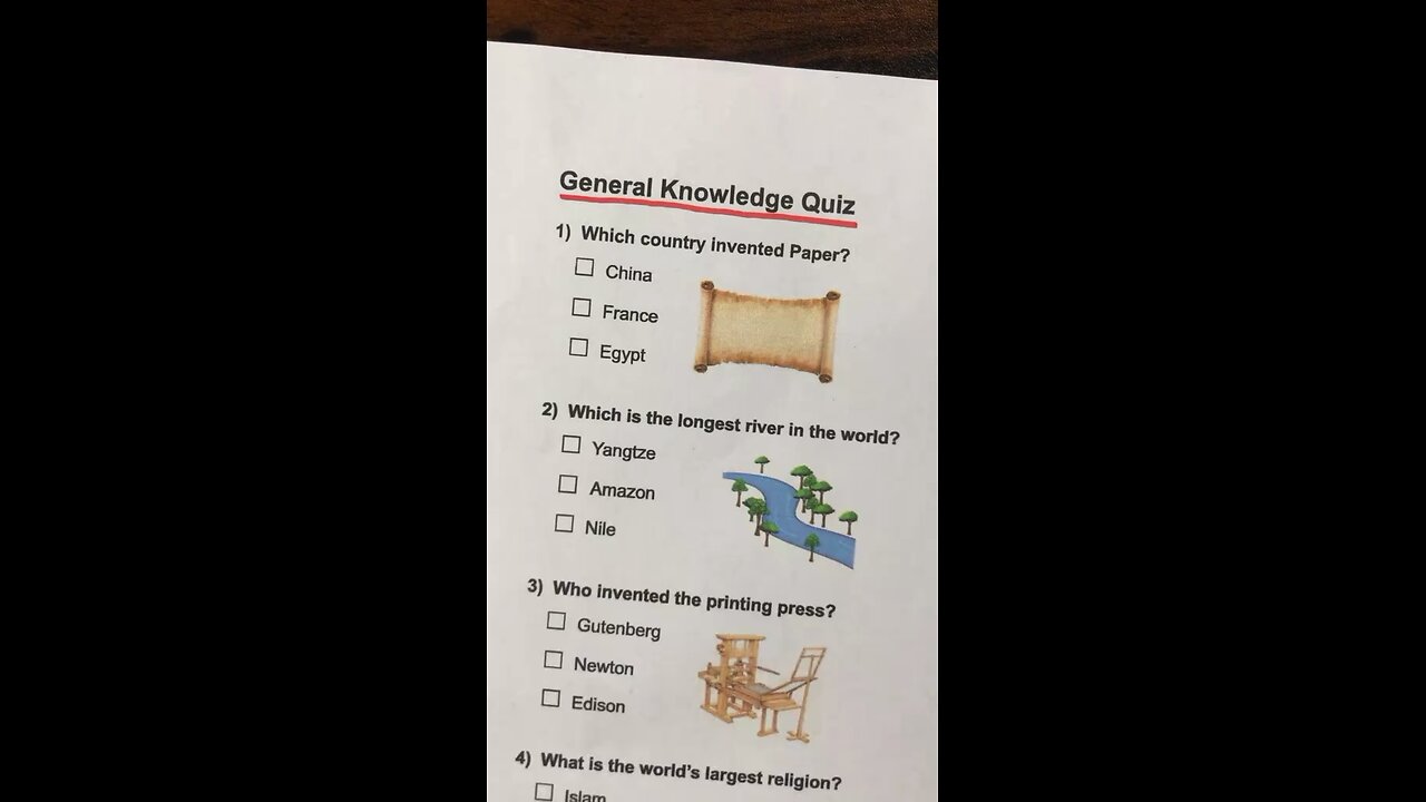 General Knowledge Quiz-Can you get 7-7