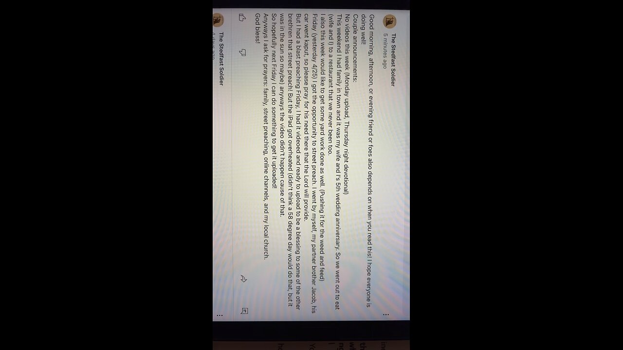 Announcement