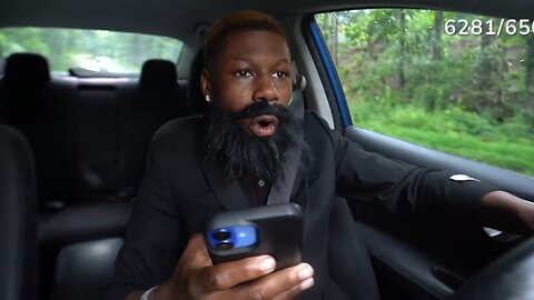 16 Year Old Rakai Driving While Fully Distracted by His Phone