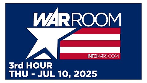 WAR ROOM [3 of 3] Thursday 7/10/25 • ALEX JONES | REP ERIC BURLISON - WOEFULLY DISAPPOINTED IN DOJ
