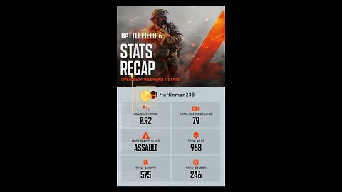 BF6 Stats Recap ✊🔥