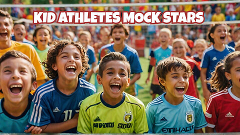 🤣 Little Footballers Mock Famous Players – Ronaldo, Messi, Neymar, Martínez, Mbappé!
