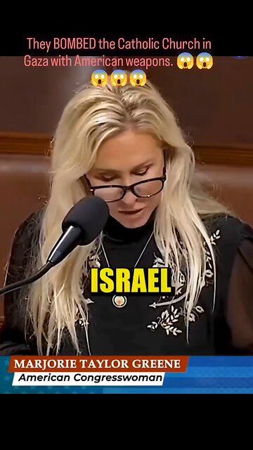 They B0MBED the Catholic Church in Gaza with American weapons