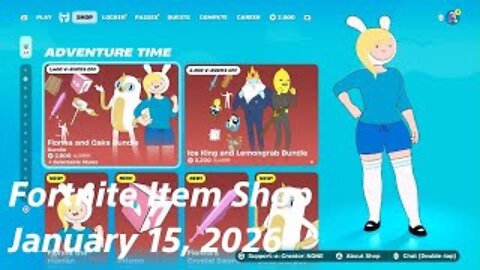 Fortnite Item Shop|January 15, 2026(*New* Adventure Time Bundles)