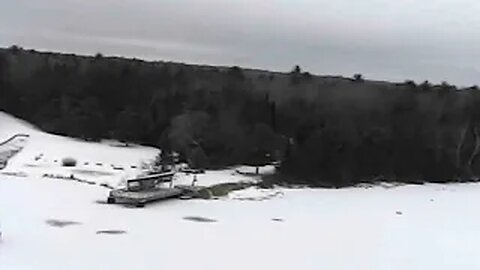 Winter Flight Vivitar AeroView Drone in Michigan
