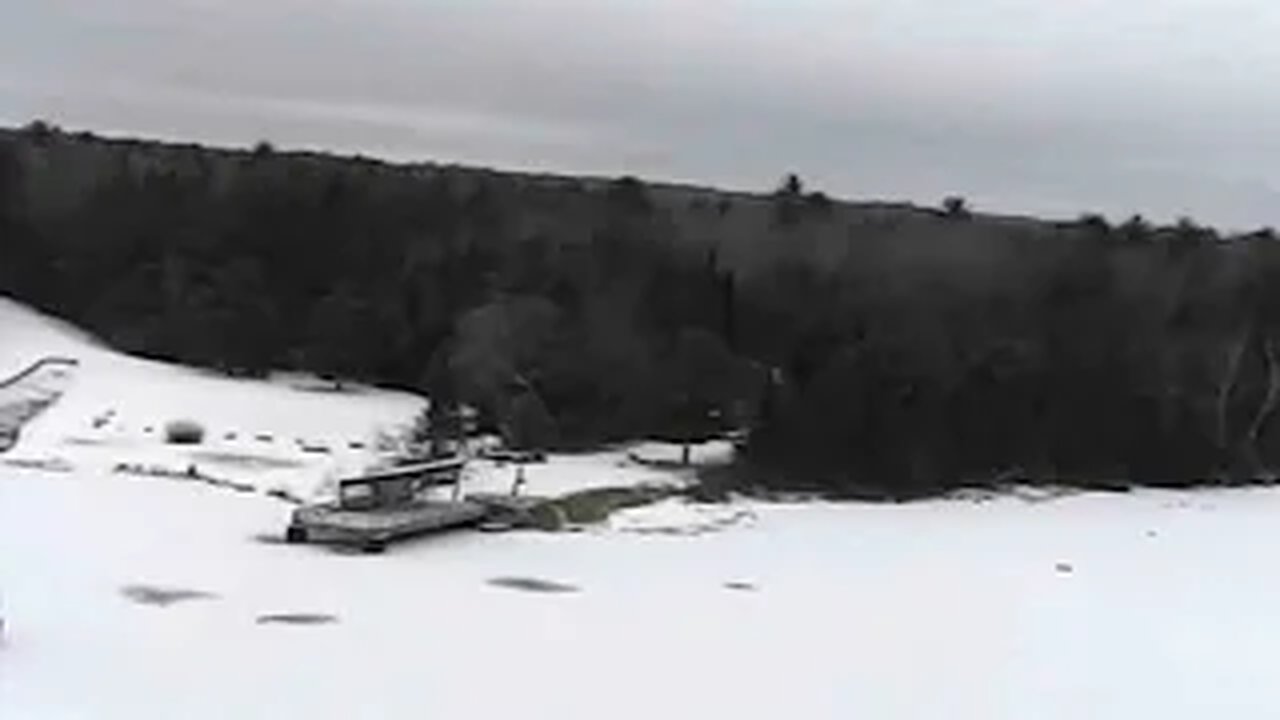 Winter Flight Vivitar AeroView Drone in Michigan