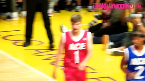 Mr. Beast Shows OfF His Hooping Skills In The ACE Family Charity Basketball Game In Los Angeles, CA