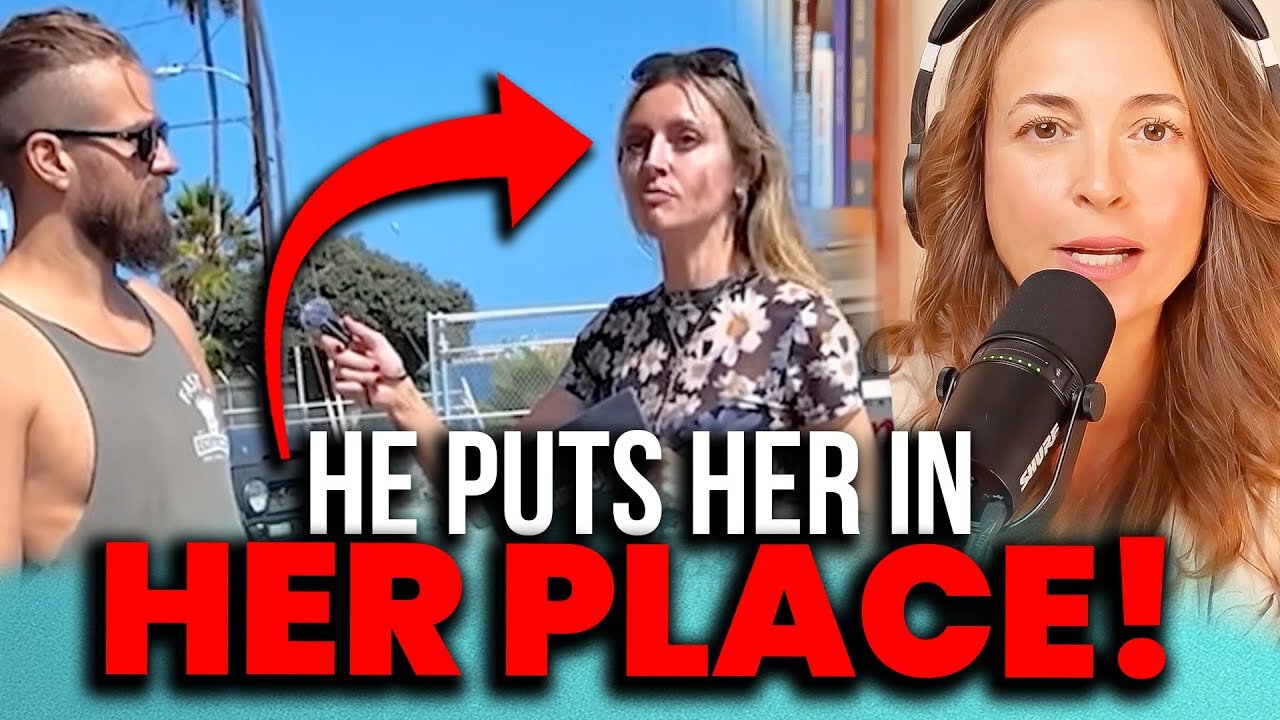 He DESTROYS Her Man-Hating On Camera With the PERFECT Response - Guys Are Onto You, Women!