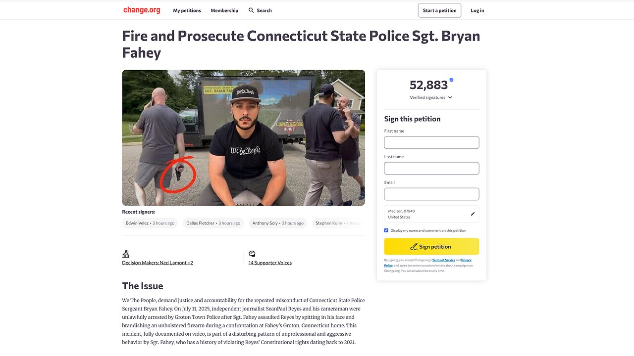 UNHINGED COP SGT. FAHEY SPITS IN MY FACE, DRAWS HIS GUN & I GET ARRESTED? UNREAL - Long Island Audit