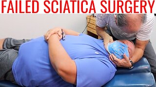 Failed Sciatica Surgery & Can Not Walk treated by Chiropractor 1/3