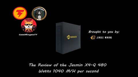 The JasMiner X4-Q 1040MH per second review sponsored by @JINGLEMINING #crypto #bitcoin