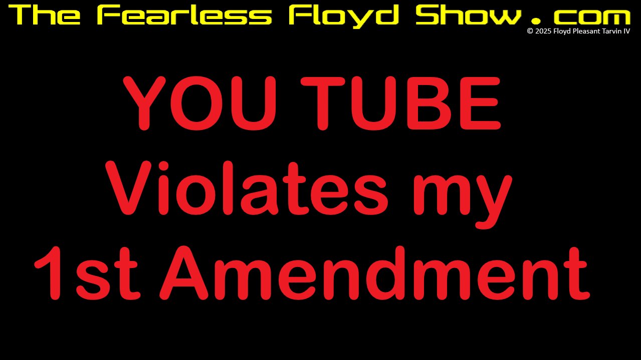 YOU TUBE violates 1st Amendment mirroring U.S. DOJ Civil Rights Division Tucker Calson interview!