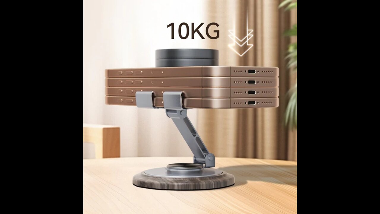 Universal Foldable and Portable Aluminum Desktop Stand for Phones and Tablets