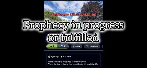 prophecy in progress or fulfilled
