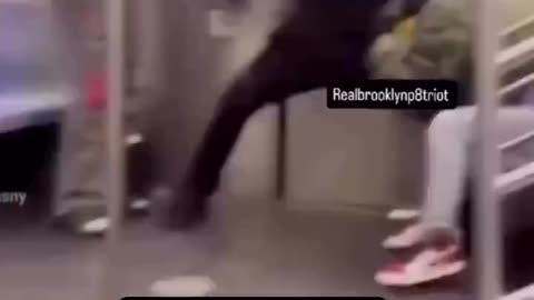 Black attempts murder of White child on train