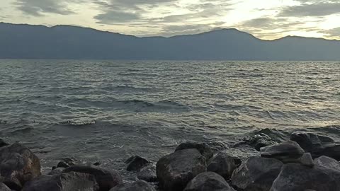 Waiting and Witnessing the Sunset at Lake Singkarak West Sumatra Indonesia Part 1
