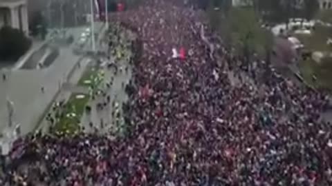 The protests in Serbia are massive