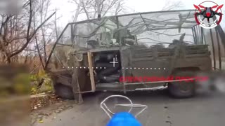 🛸💥 Ukraine Russia War | 25th Army's Fiber-Optic Drones Strike Humvee | RCF