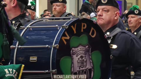 NYPD Emerald Society Pipes & Drums ☘️- St. Patrick’s Day Parade, NYC 2025