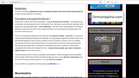 BitChute Review - Youtube Alternative - Onmoneyline