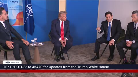 President Trump Participates in an Official Greeting and Pull-Aside with the NATO Secretary General